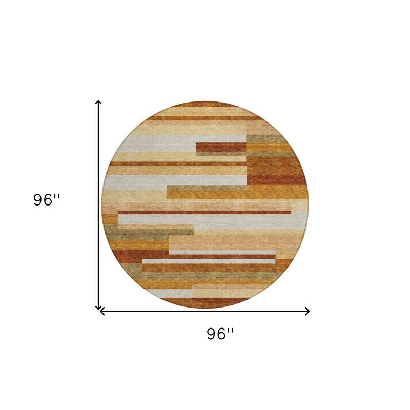 HomeRoots Striped Transitional Rectangle Outdoor Rug