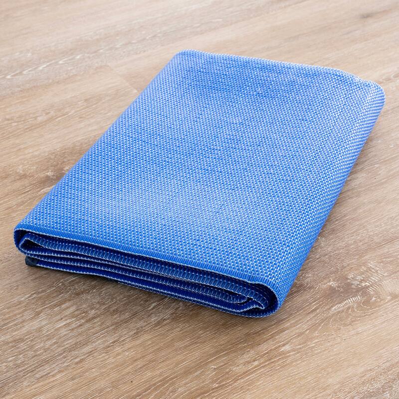 Lalune Beach Solid Color Indoor Outdoor Polypropylene Area Rug