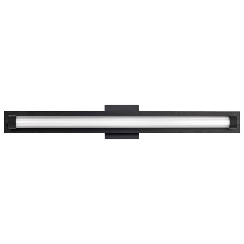 Larissa 32 Inch LED Vanity 3000K CCT Black Finish Opaque Glass