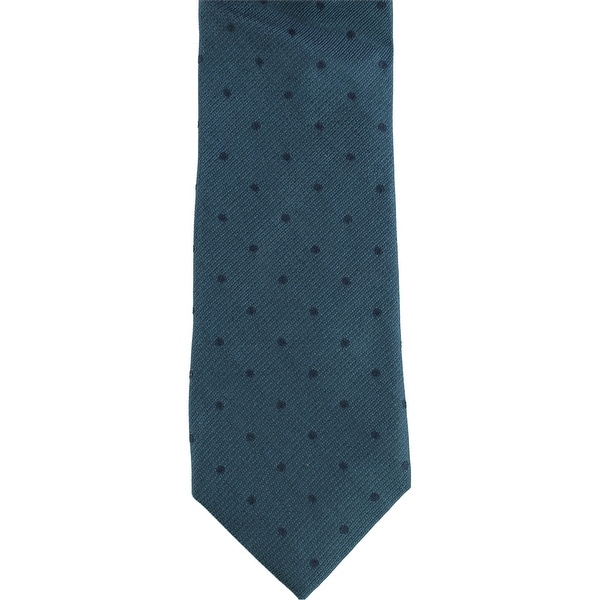Calvin Klein Mens Subtle Dot Self-tied Necktie, blue, One Size - One Size. Opens flyout.