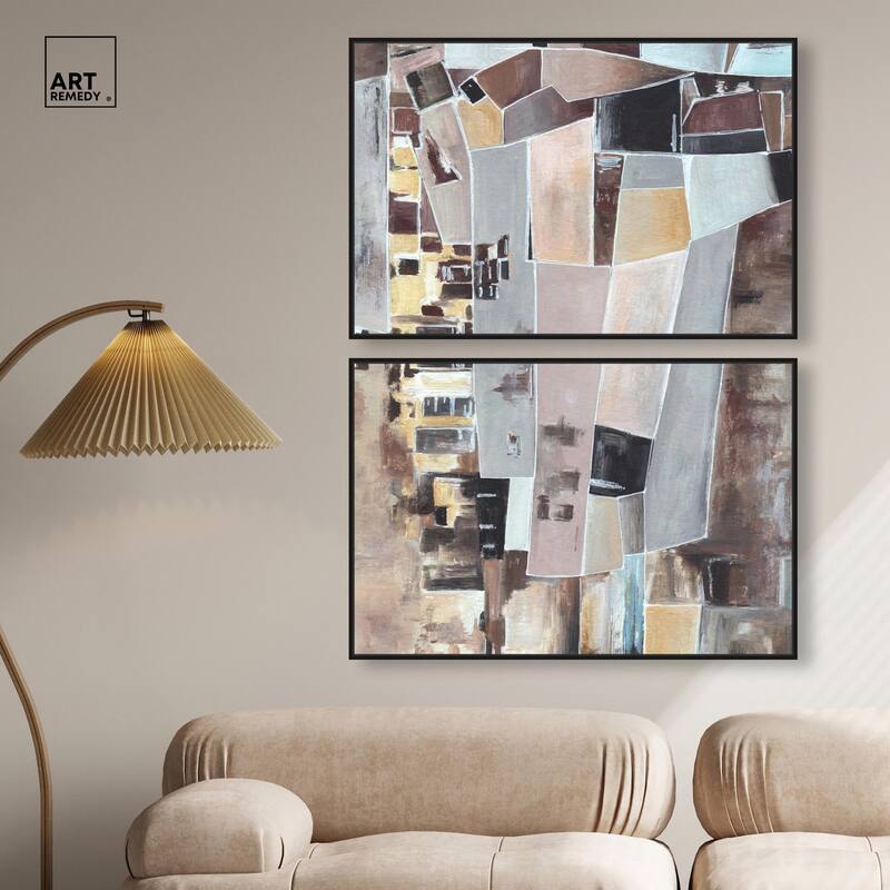 Wall Fragments Canvas Set of 2 by Art Remedy