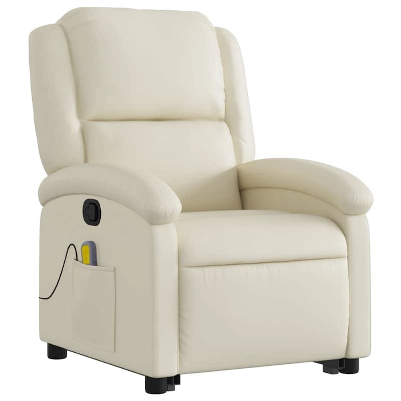 vidaXL Stand up Recliner Chair Power Lift Reclining Armchair Faux Leather