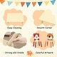 preview thumbnail 6 of 17, Kids Wood Table and Chair Set, Cartoon Animals Chair (3-8 years old)