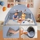 preview thumbnail 10 of 28, Gymax Twin Full Size Bed Tent w/2 Windows Flags for Boys & Girls Aged