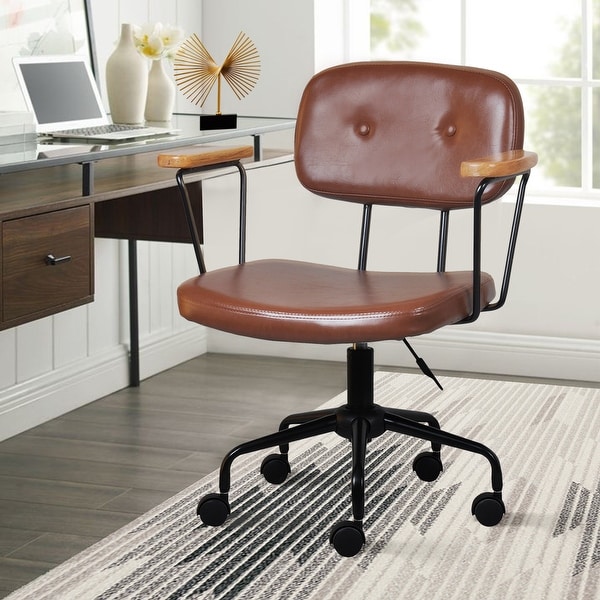 Cowhide office chair for sale clearance