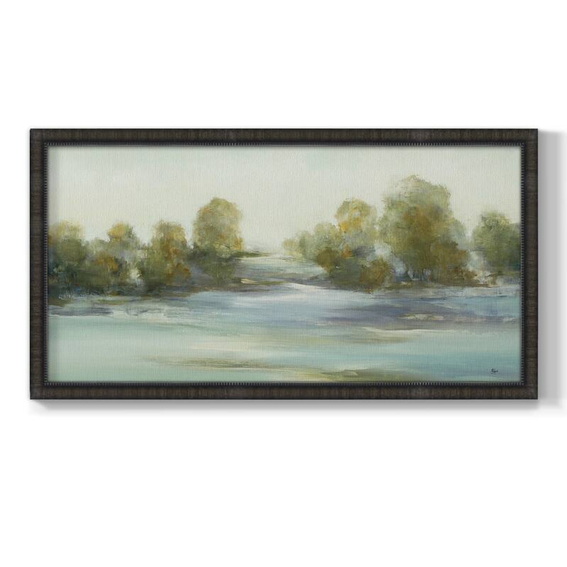 Soothing Scenery III Premium Framed Canvas- Ready to Hang - 18x34 - Black