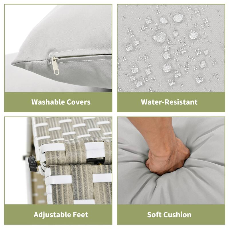 Patio Furniture Round Outdoor Sectional Sofa Set