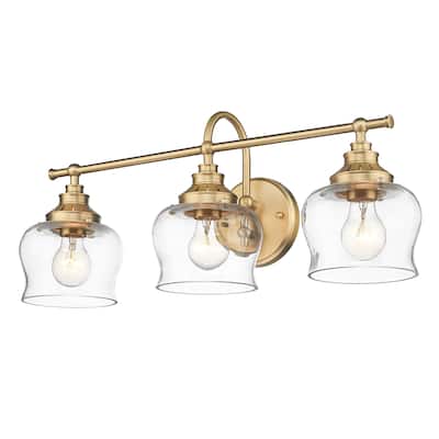 Golden Lighting 3610-BA3 CLR Daphne 3 Light 6" Wide Vanity Light