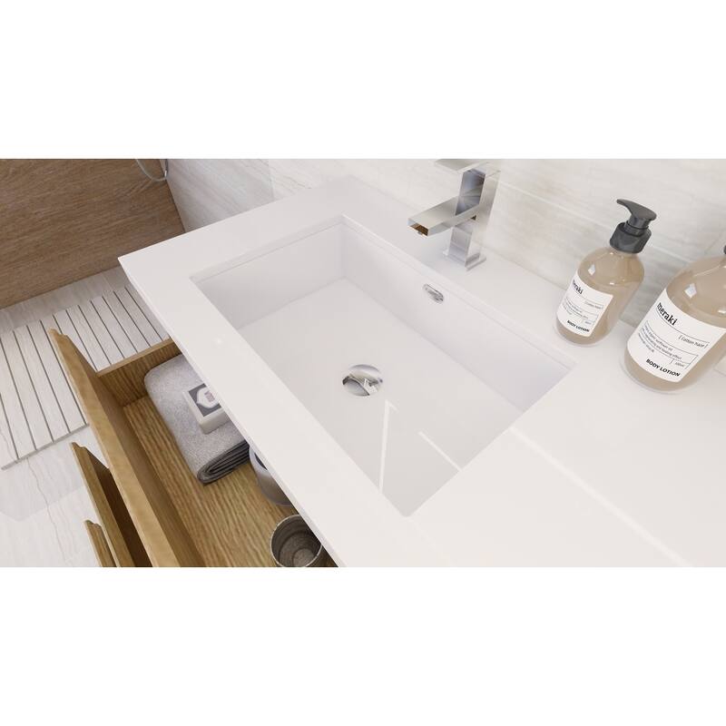 Aron 60'' Freestanding Vanity with Left Single Sink