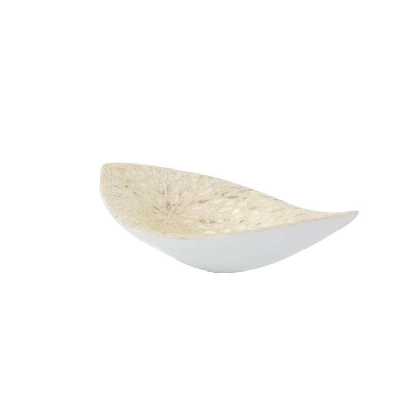 Mother of Pearl Shell Living Room Decor Tray - Gray or White - Roche River Decor