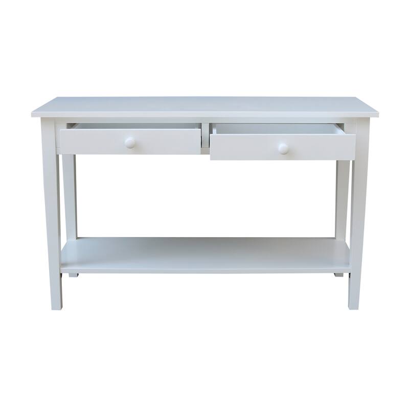 Spencer Solid Parawood Sofa Server Table - 48 in. W x 17 in. D x 30 in. H