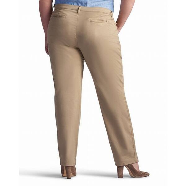 Shop Lee Beige Women S Size 16x31 Relaxed Fit Straight Leg Casual