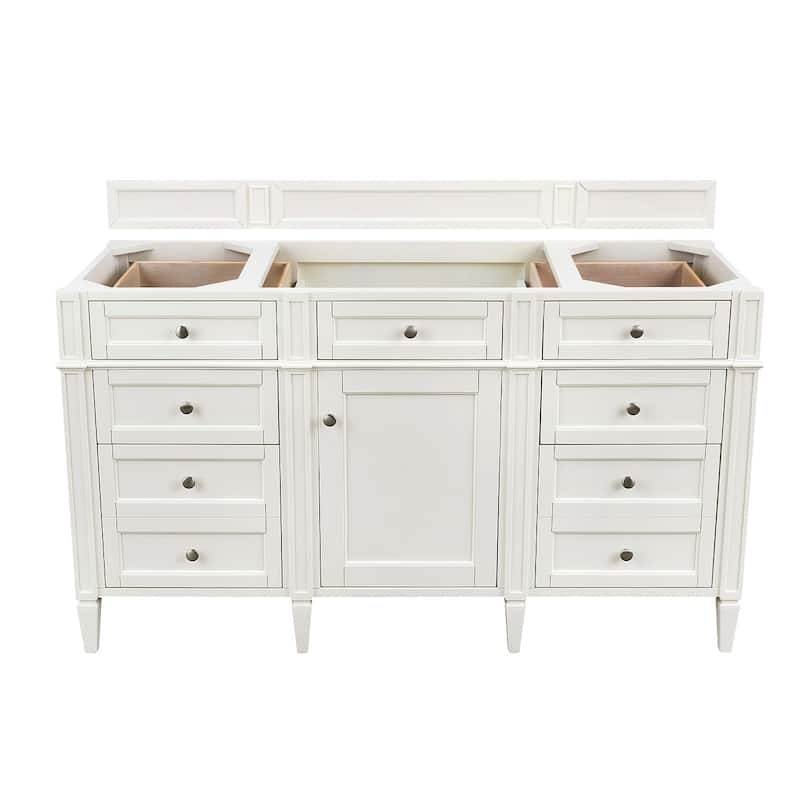 James Martin Vanities Brittany 60" Single Vanity, Bright White - 60 x 23.5 x 34