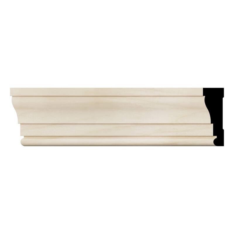 WM376 11/16-in D x 2-1/4-in W x 96-in L Americraft Solid Hardwood Stain Grade Colonial Casing Moulding - Poplar