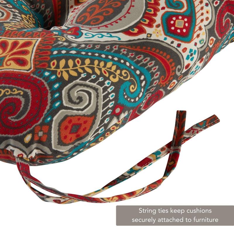 Greendale 21 x 42-inch Multicolor Outdoor Dining Chair Cushion (Set of 2) (Cushions Only)