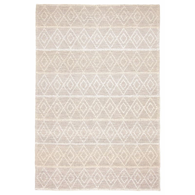 ECARPETGALLERY Braid weave Sienna Taupe Wool Rug - 6'1 x 8'11 - Taupe - 6'1 x 8'11