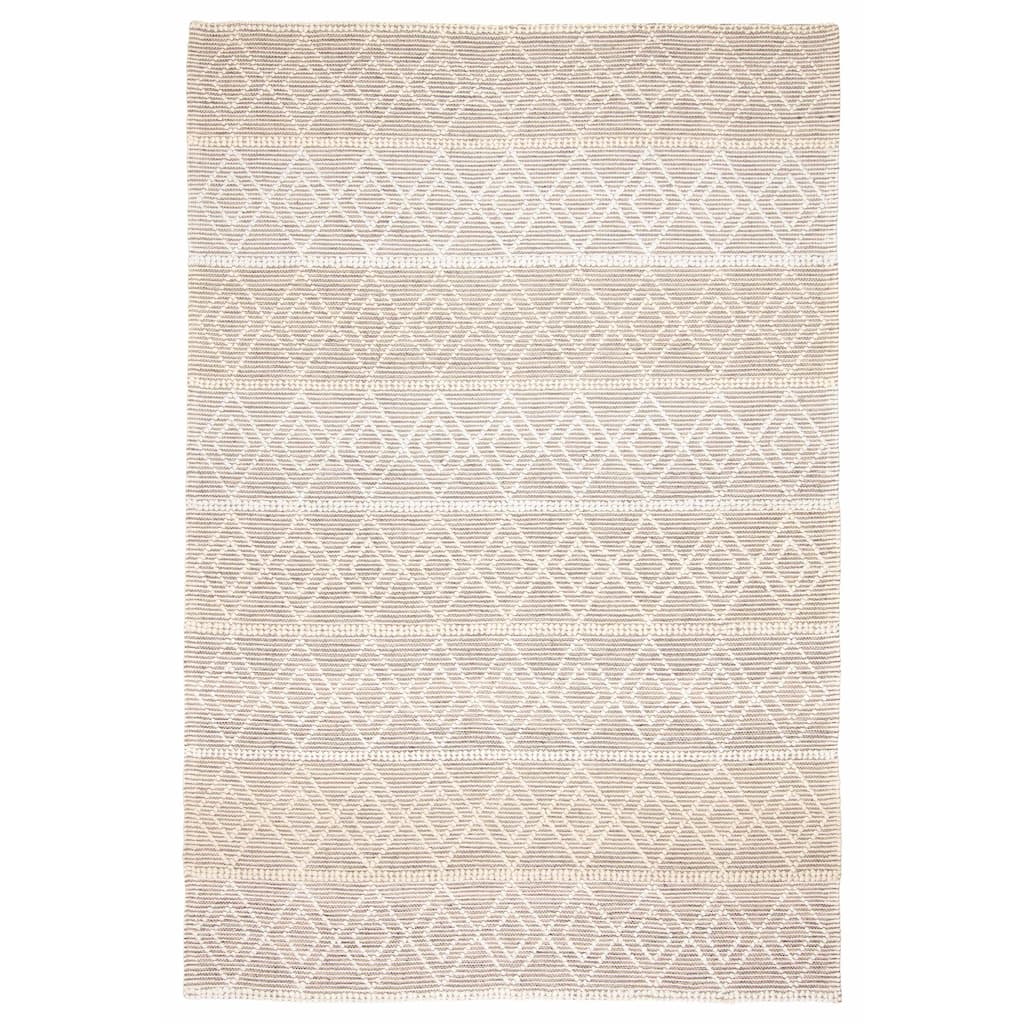 ECARPETGALLERY Braid weave Sienna Taupe Wool Rug - 6'1 x 8'11