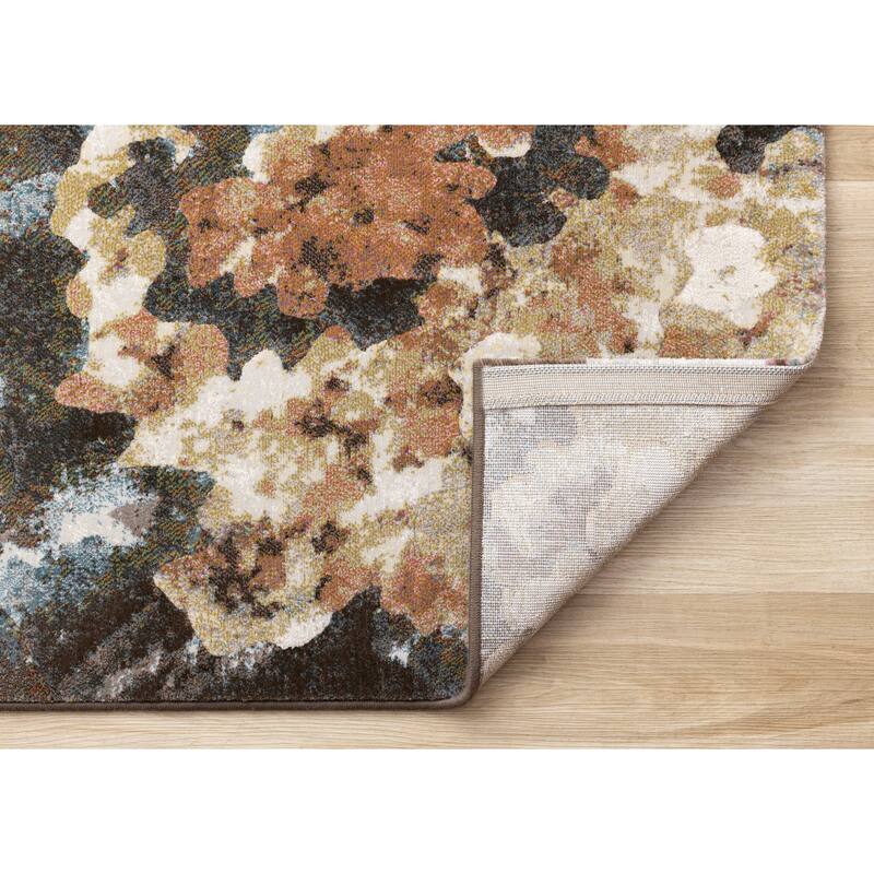 Multi-Colored Elegant Floral Area Rug