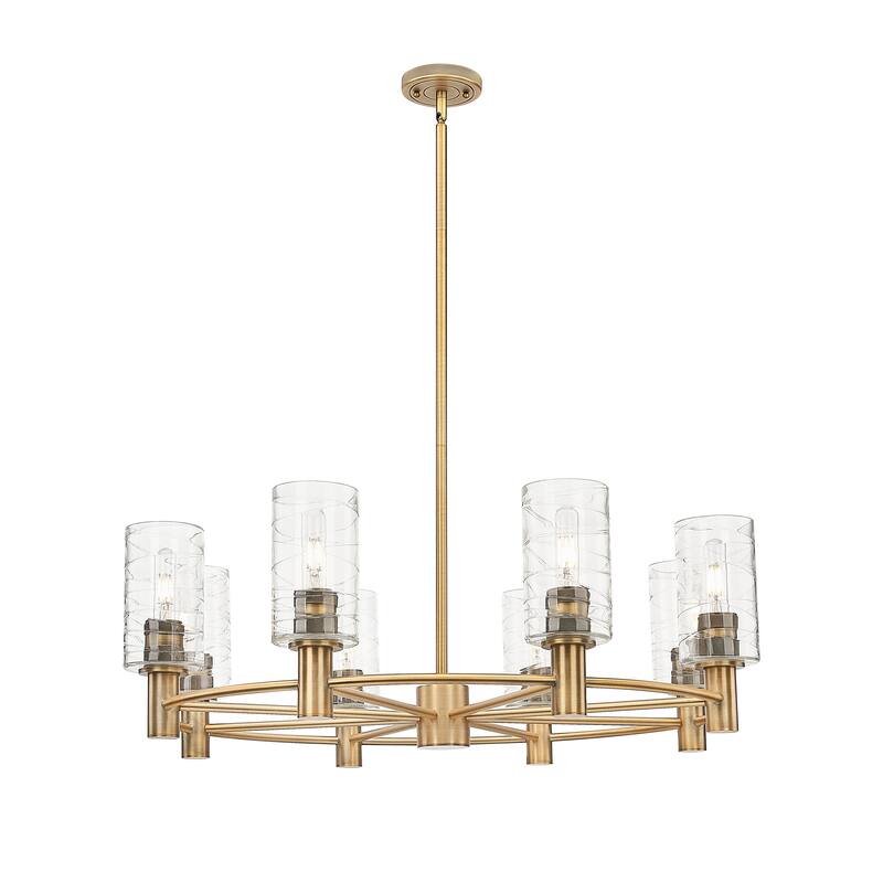 Innovations Lighting Downtown Urban - Crown Point - 8 Light 32" Stem Hung Chandelier with 7" Shade