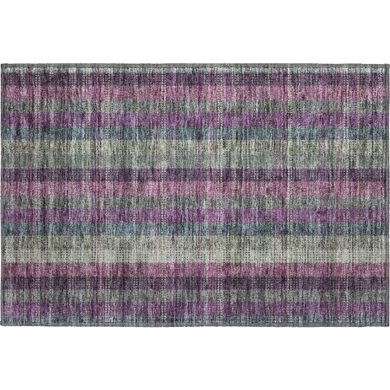 Premium Washable Super Soft Modern Plaid Mayfield Rug