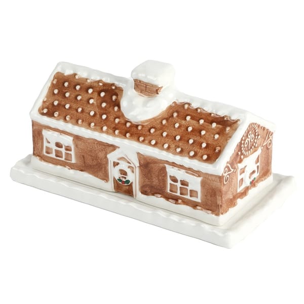 Martha Stewart Everyday Durastone Gingerbread Butter Dish Bed Bath