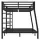 preview thumbnail 12 of 11, Twin XL over Queen Metal Bunk Bed,Industrial Minimalist Metal Bunk Bed