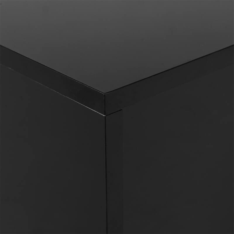 Coffee Table, Modern Retro Rectangular Side Table, High Gloss Coffee Table End Tables With 2 Drawers For Office Home