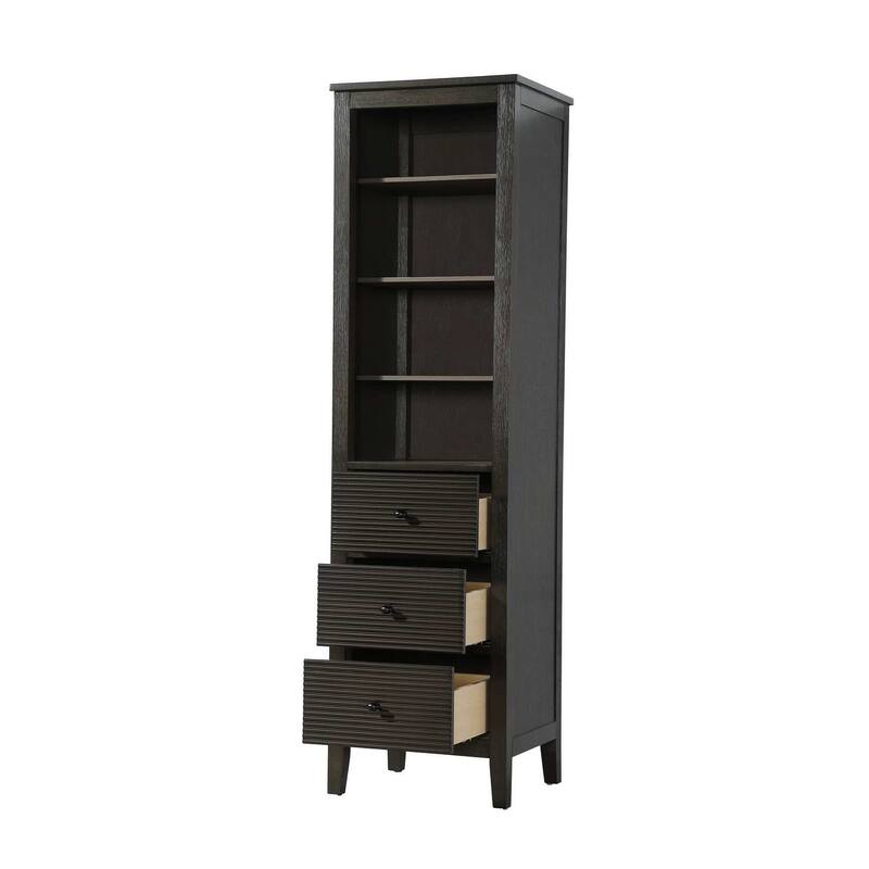 Kensington 16-28 Inch Open Shelving Bath Storage Cabinet