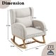 preview thumbnail 2 of 12, HOMYKA 28" Wide Rocking Chair for Nursery