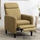 preview thumbnail 23 of 31, Modern PU Leather Adjustable Recliner Chair Glider for Living Room Home Theater Mustard Green