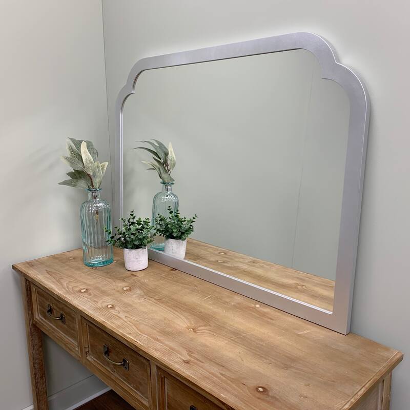 Tyler Framed Mantel Mirror - Clover Cathedral - 38.4x27.4