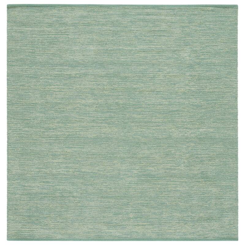 SAFAVIEH Handmade Montauk Willie Cotton Rug - 6' Square - Green
