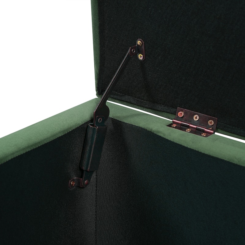 Mission Tufted Fabric Storage Ottoman Bench by Christopher Knight Home