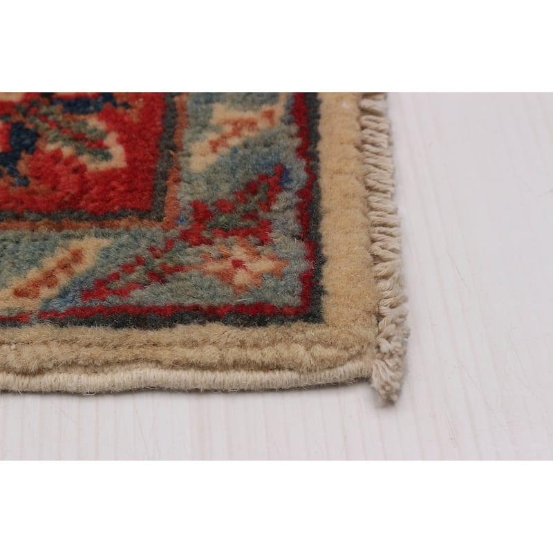 ECARPETGALLERY Hand-knotted Uzbek Ghazni Ivory Wool Rug - 3'2 x 5'0