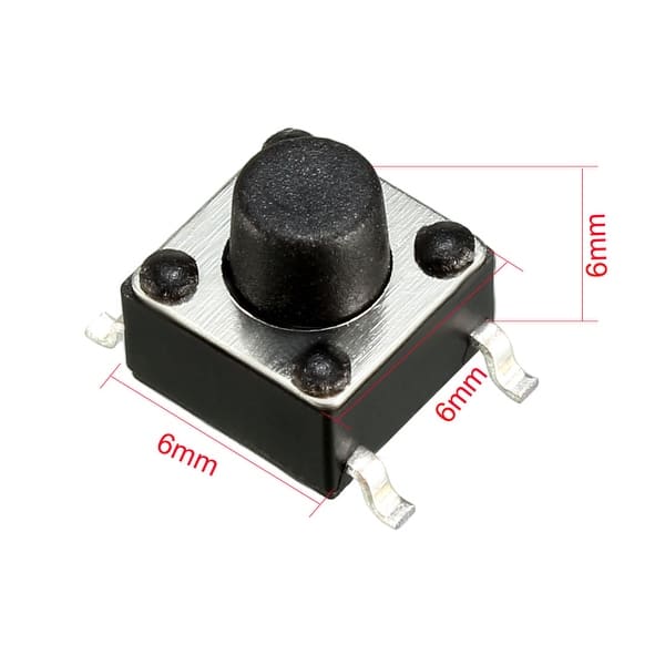 Inland 6x6mm Micro Momentary Tactile Push Button Switches Assortment Kit -  10 Values - 180 Pcs - Micro Center