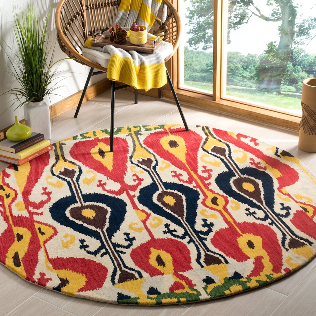 SAFAVIEH Handmade Ikat Meliha Modern Wool Rug