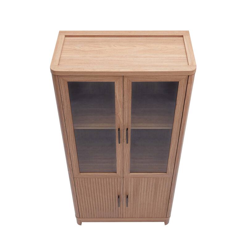 Manhattan Comfort Mid Century Modern Jodie Bookcase with Adjustable Shelves