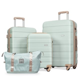Luggage Sets 4 Piece, Carry On Luggage Suitcase Sets with Travel Bag ...
