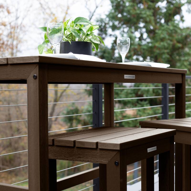 HIGHWOOD Monroe Modern Counter-Height Dining Balcony Set