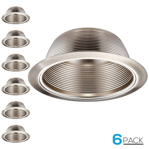 Shop TORCHSTAR 6 Pack 6 Inch Recessed Can Light Trim Step ...