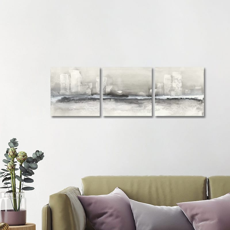 iCanvas "City Essence II" by Chris Paschke 3-Piece Canvas Wall Art Set - 16x48x1.5