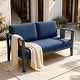 preview thumbnail 158 of 195, Outdoor Teak Solid Wood Patio Furniture Set Loveseat Armchair Table Collection