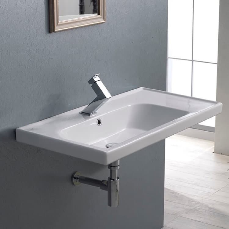 Nameeks CeraStyle 031100-U-One Hole Frame 27-5/8" Rectangular Ceramic