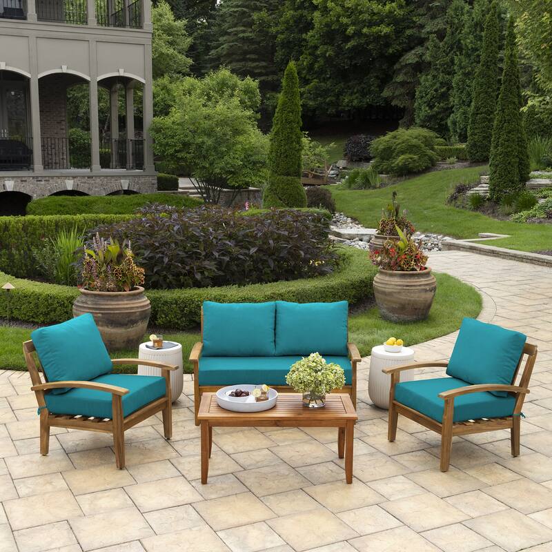 ARDEN Outdoor Loveseat Cushion Set, 48 x 24