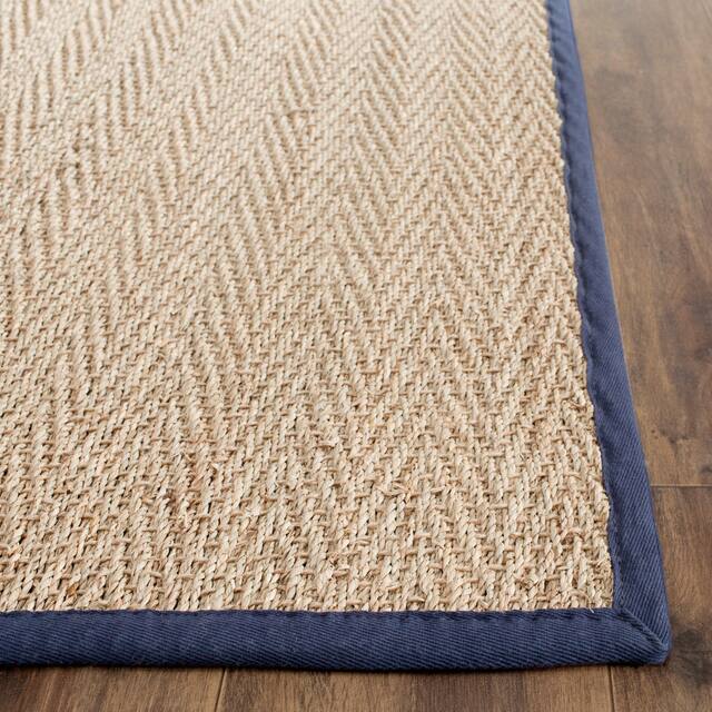 SAFAVIEH Natural Fiber Oceana Herringbone Seagrass Rug