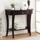 preview thumbnail 1 of 5, Convenience Concepts Newport 1 Drawer Console Table with Shelf Espresso