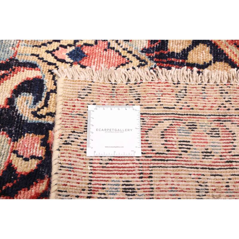 ECARPETGALLERY Hand-knotted Antalya Vintage Dark Navy Wool Rug - 3'11 x 7'10