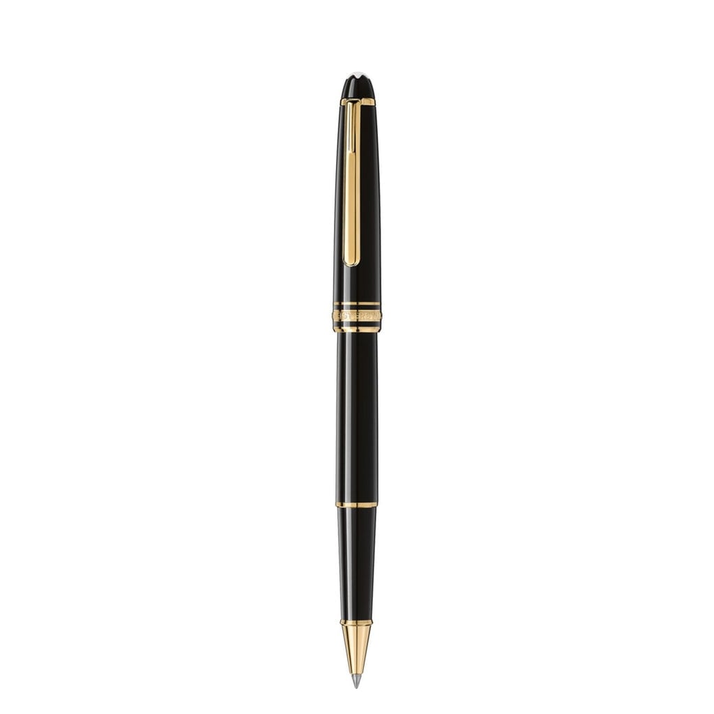 Montblanc 132457 Meisterstuck Gold-Coated Classique Rollerball Pen, Black