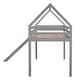 preview thumbnail 25 of 31, Contemporary Design Twin Loft House Bed with Ladder and Slide, Maximized Space Saving, Health and Comfort
