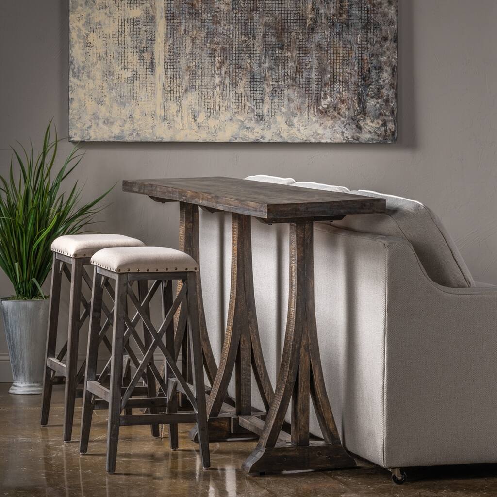 Alpine Mango Wood Console Table - 76x17x38"